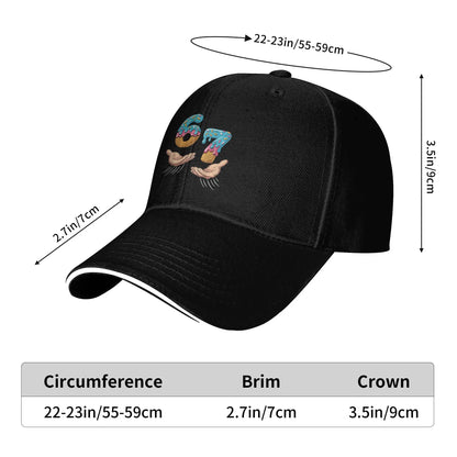 Six Seven Ice Cream Hands Meme Baseball Cap
