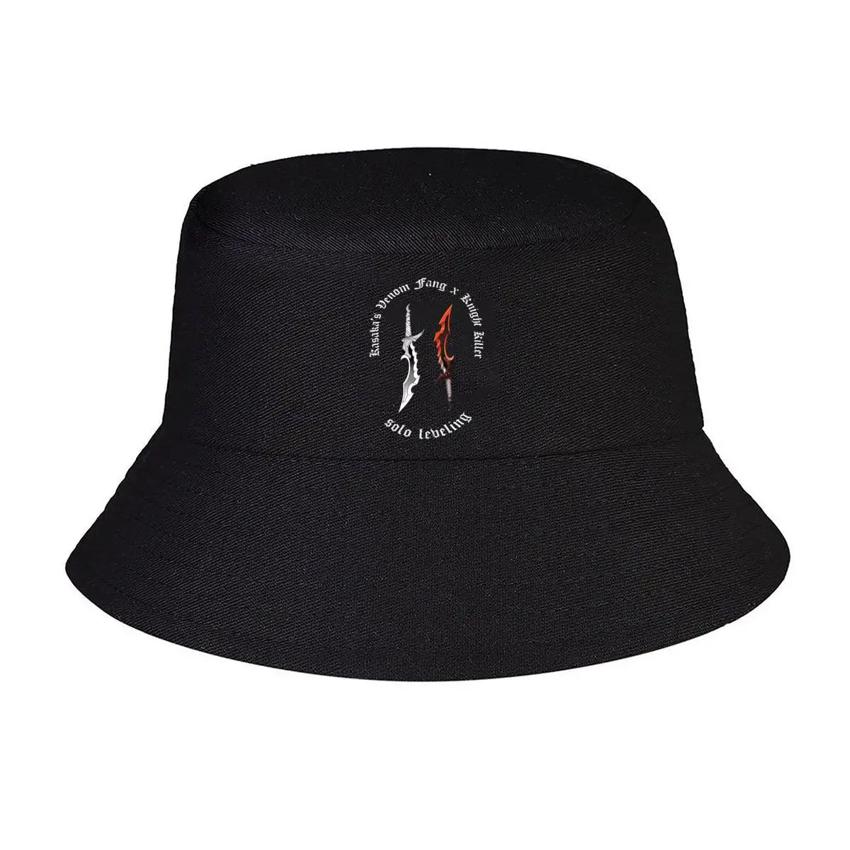 Demon Fang Knight Sword Graphic Bucket Hat
