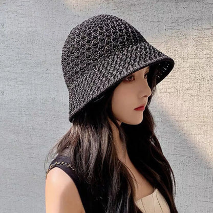 Summer Women Breathable Foldable Japanese Bucket Hat