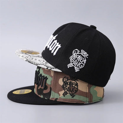 Compton Camouflage Snapback Hat Unisex