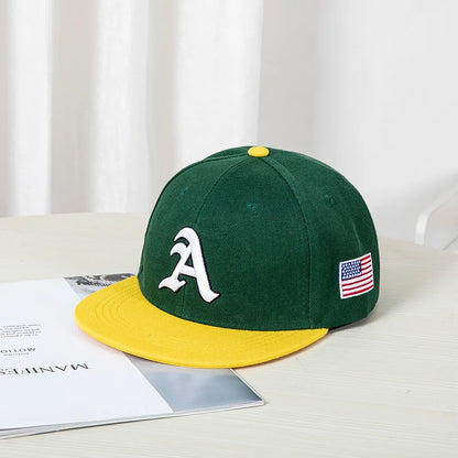 Color Block Letter Hip Hop Snapback Cap