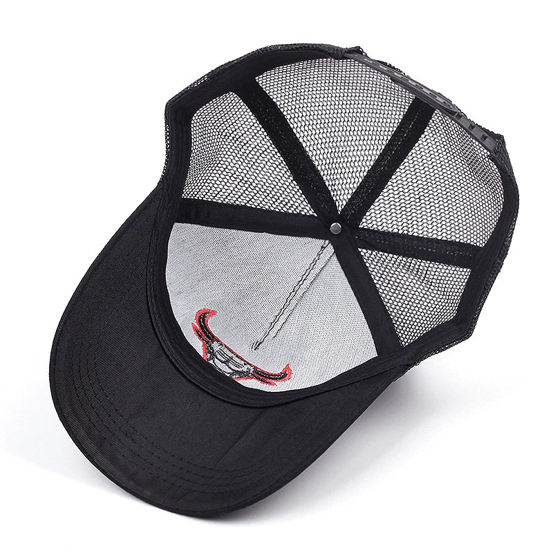Ox Head 3D Printing Mesh Trucker Baseball Cap