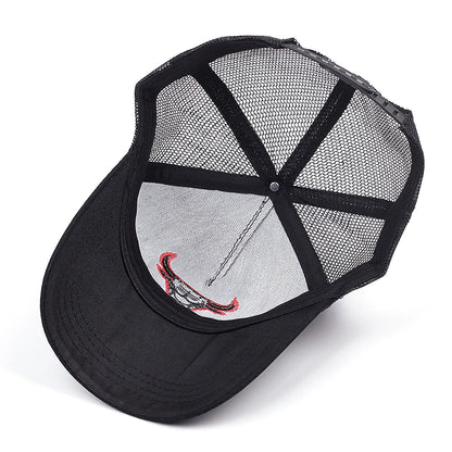 Ox Head 3D Printing Mesh Trucker Baseball Cap