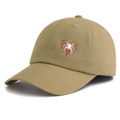 Minimalist Spider Print Retro Baseball Cap