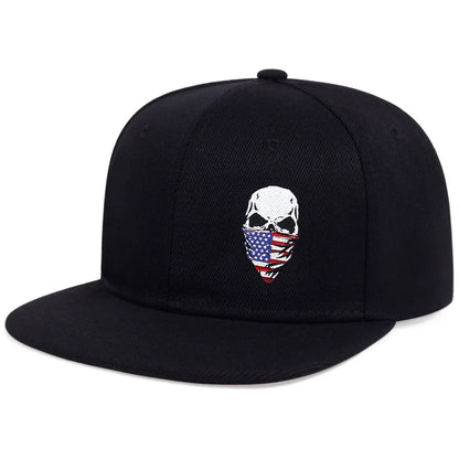 Unisex Ghost Head Skull Printed Hip-hop Hats