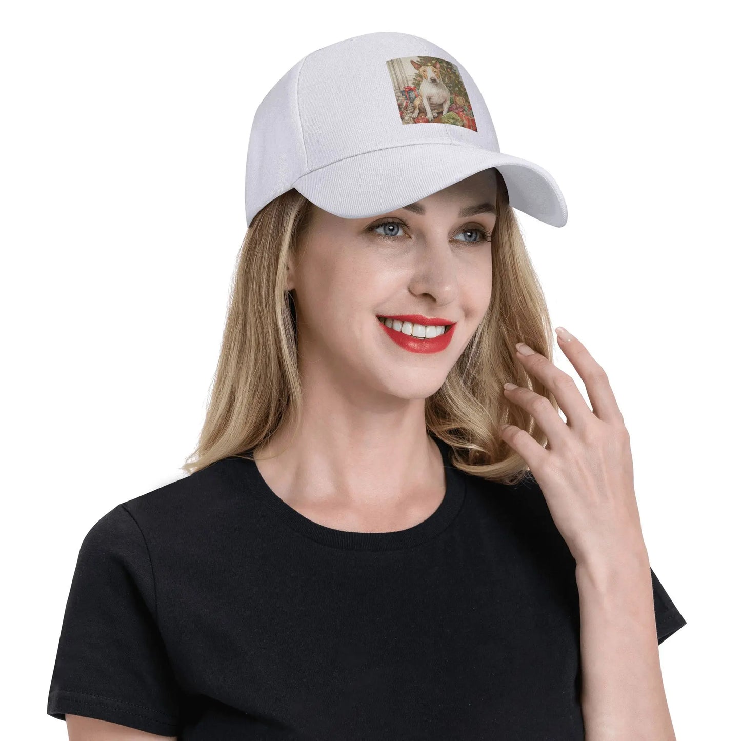 Christmas Staffordshire Bull Terrier Baseball Cap