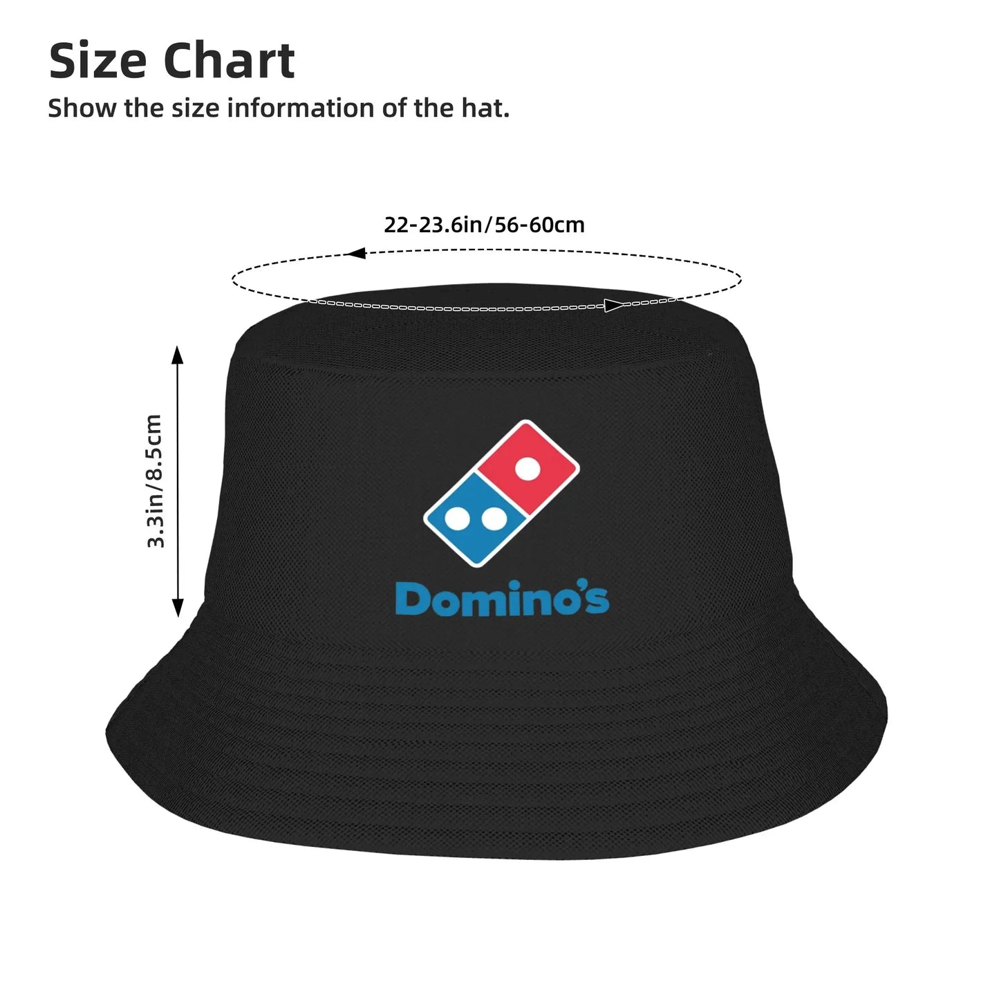 Dominos Pizza Custom Outdoor Travel Bucket Hat