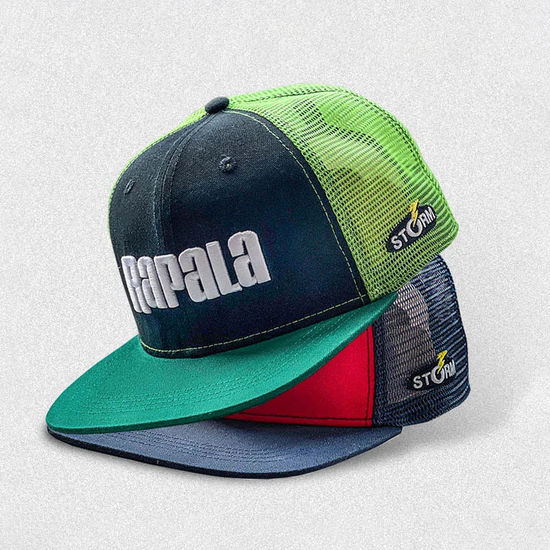 Vintage Mesh Embroidered Outdoor Fishing Cap