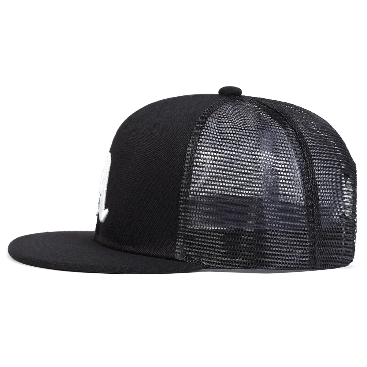 Unisex Gothic Letter LA Embroidery Hip-hop Net Hats