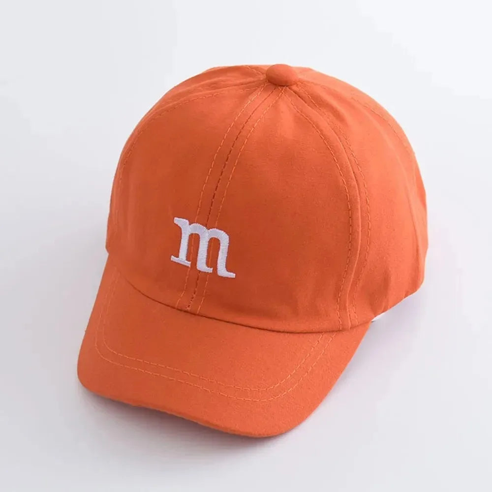 Cartoon Letter Cotton Baseball Cap For Kids
