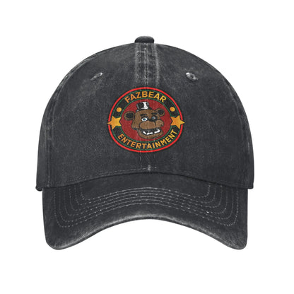 Vintage FNAF Distressed Cotton Baseball Cap