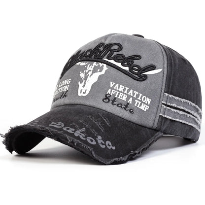 Unisex Vintage Embroidered Letter Baseball Cap