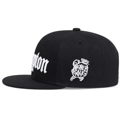 Unisex Compton Embroidery Hip Hop Snapback Cap