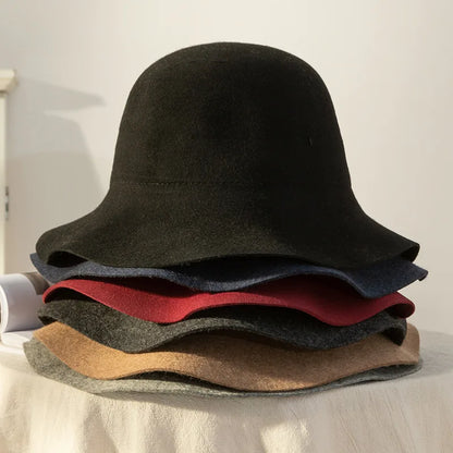 Woolen Retro Fedora Hat