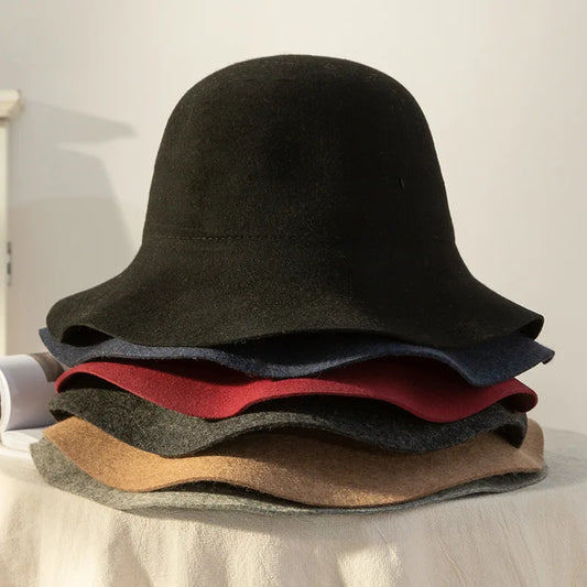 Woolen Retro Fedora Hat