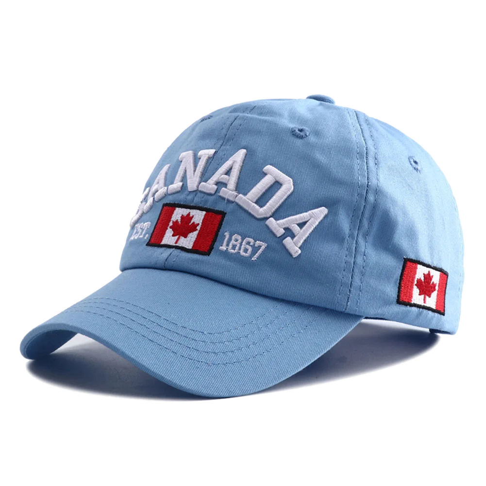 Canada Flag Embroidered Adjustable Snapback Baseball Hat