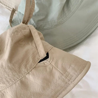 Korean Lace-Up Lightweight Fisherman Bucket Hat