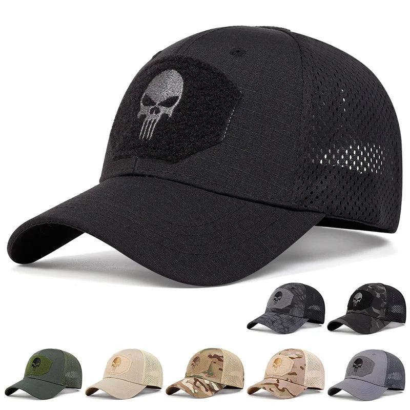 Unisex Skull Embroidered Baseball Caps