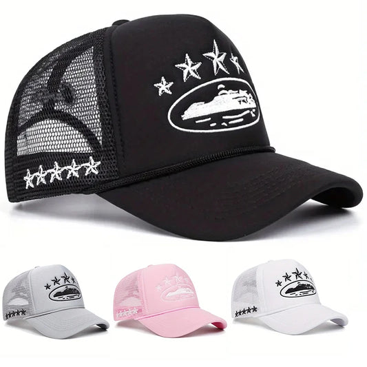 Fashionable And Simple Star-embroidered Sponge Baseball Caps