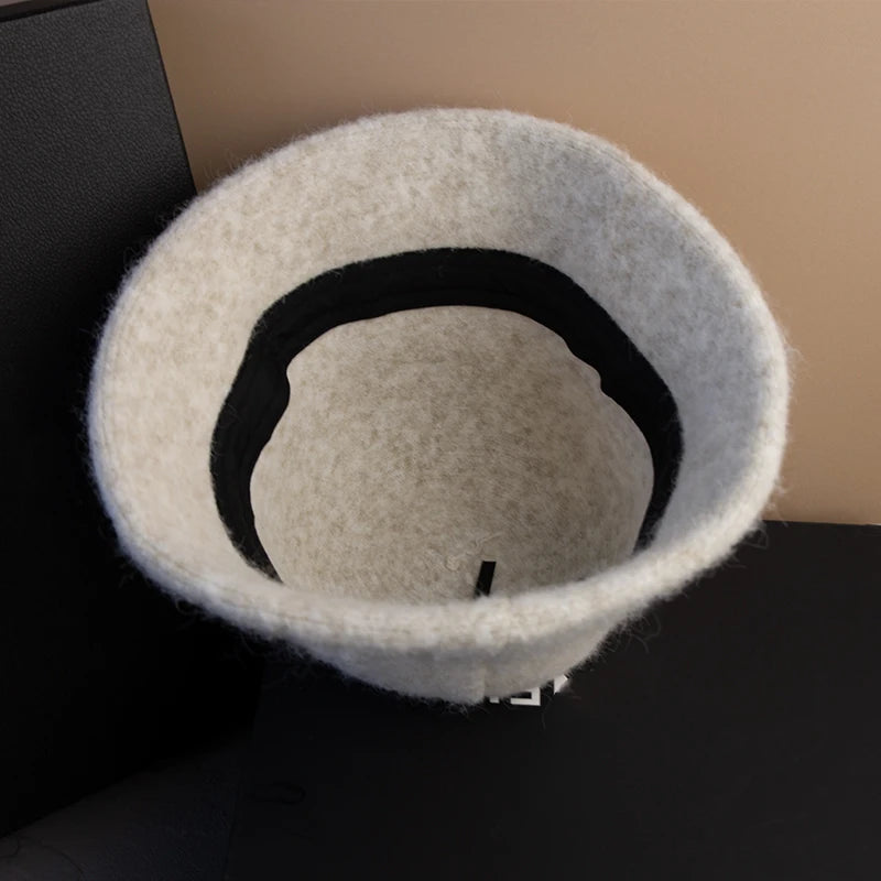 Luxury Fluffy Wool Winter Bucket Hat