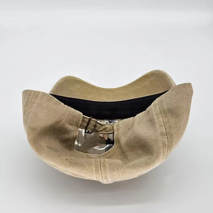 Camel Embroidered Vintage Cotton Baseball Cap
