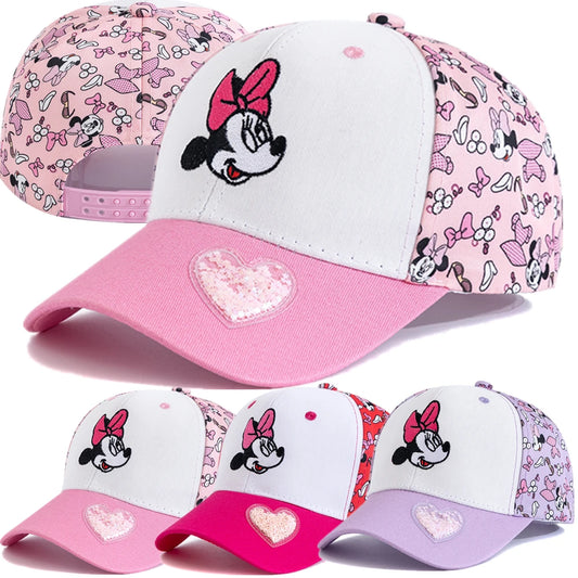 Children’s Minnie Cartoon Cotton Baseball Cap