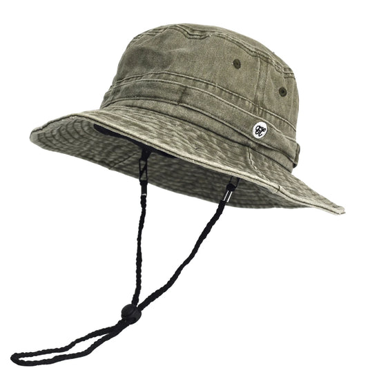 Washed Cotton Outdoor Sun Bucket Hat