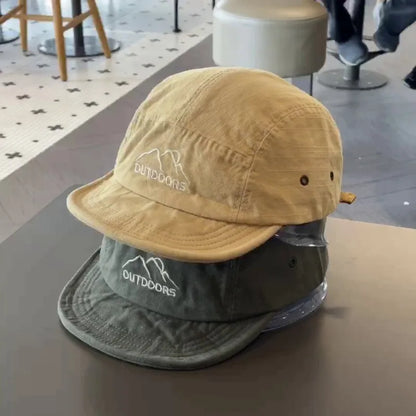 Japanese Five Panel Short Brim Snapback Caps