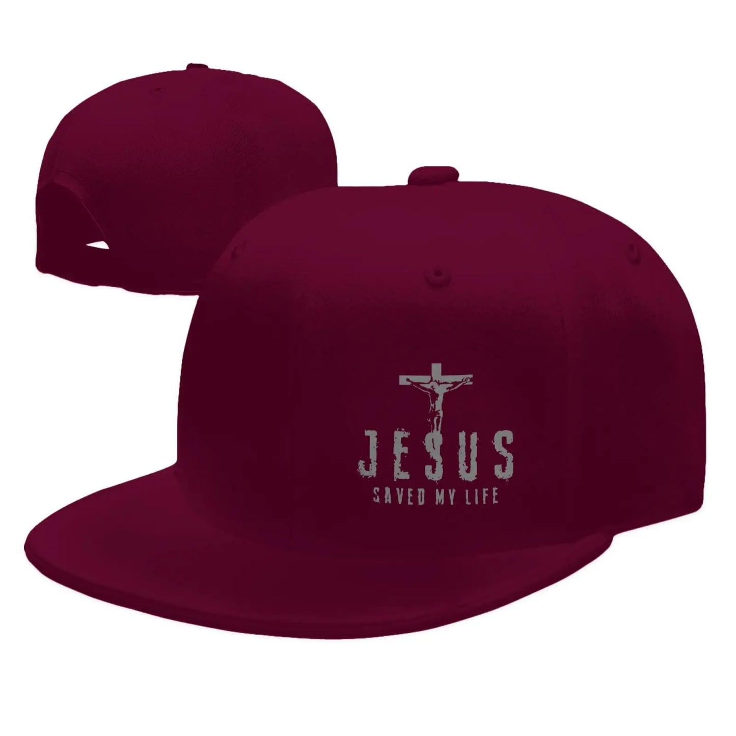 Jesus Saved My Life Cross Snapback Cap