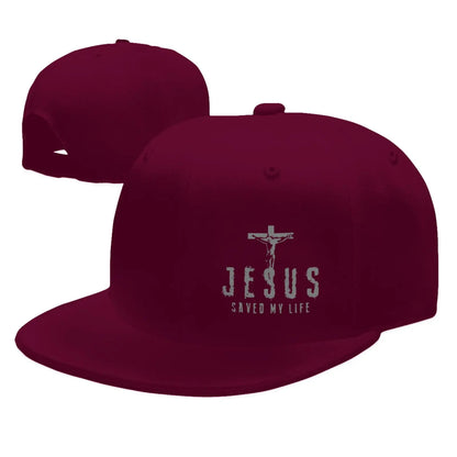 Jesus Saved My Life Cross Snapback Cap