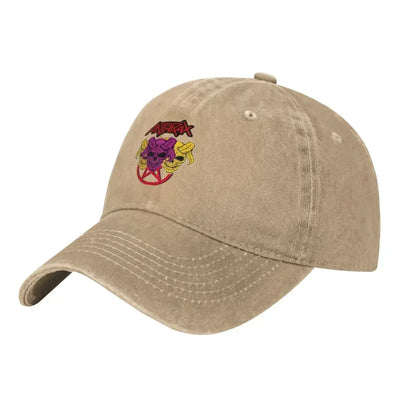 Death Thrash Metal Distressed Washed Baseball Cap