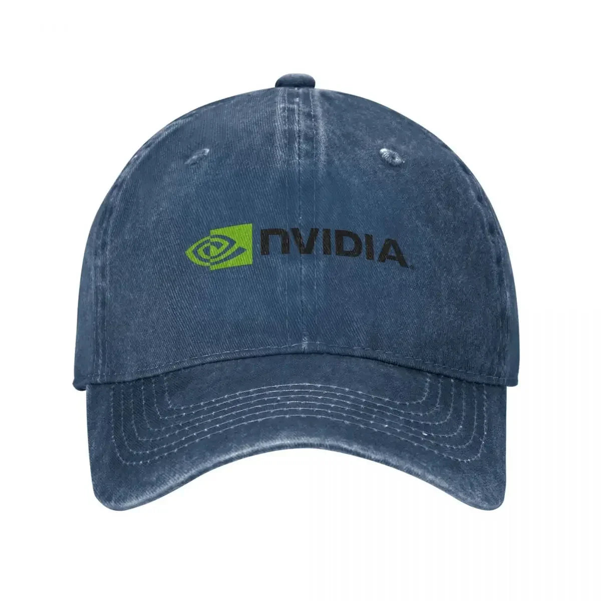 Vintage Nvidia Distressed Denim Snapback Baseball Cap