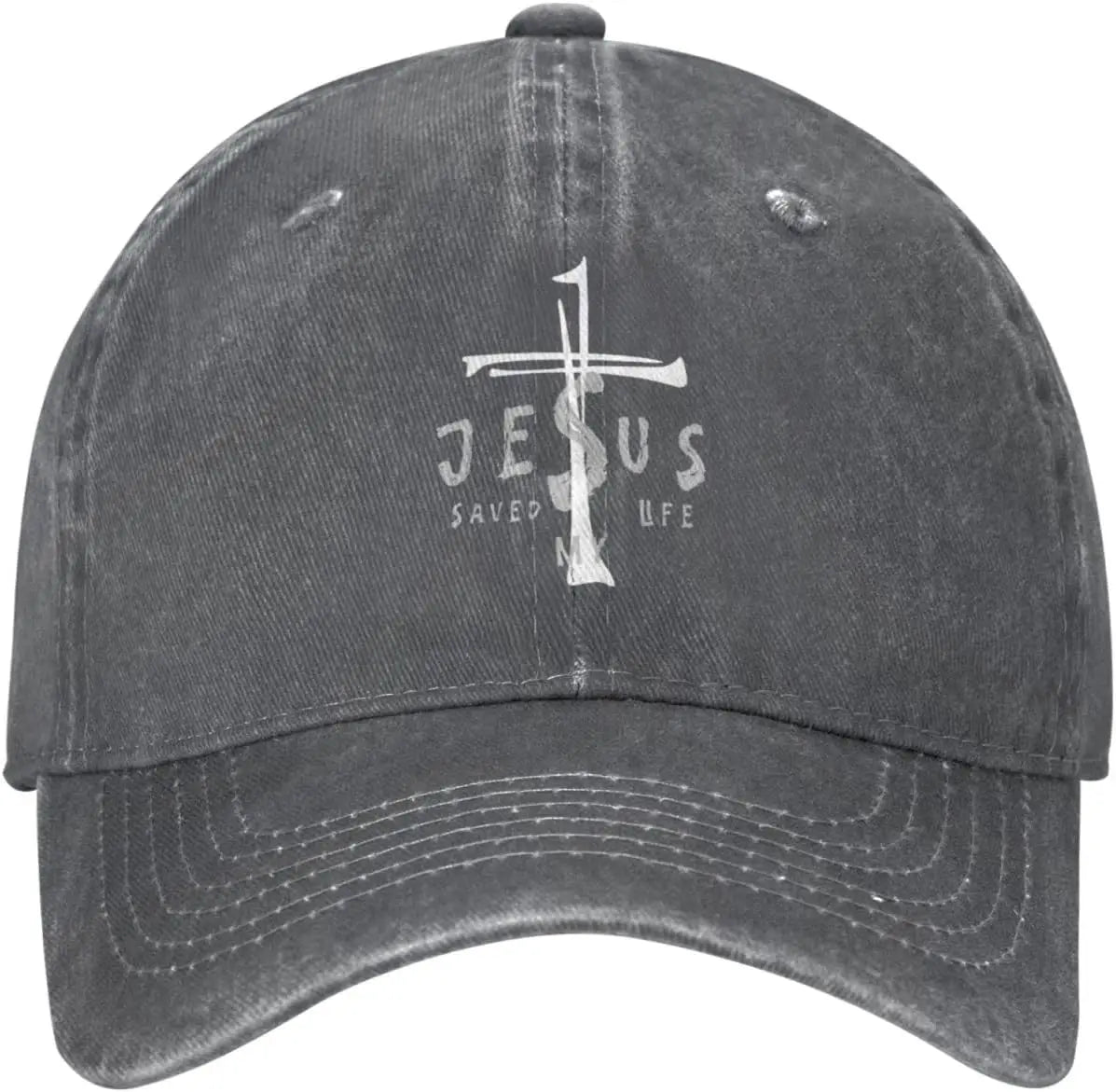 Jesus Saved My Life Cross Christian Baseball Cap