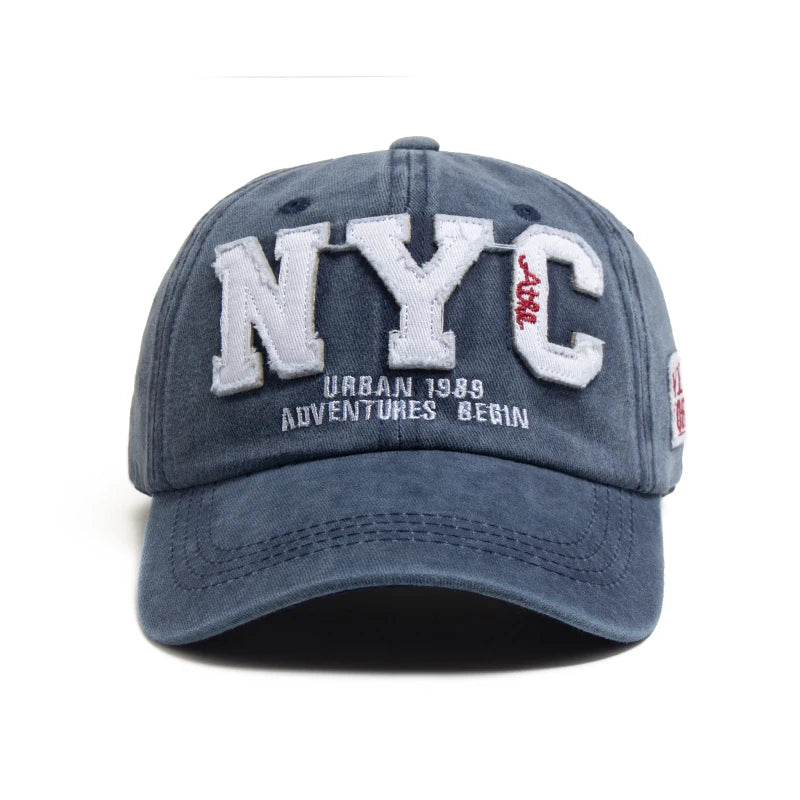 New Vintage Big Letter NYC Baseball Cap
