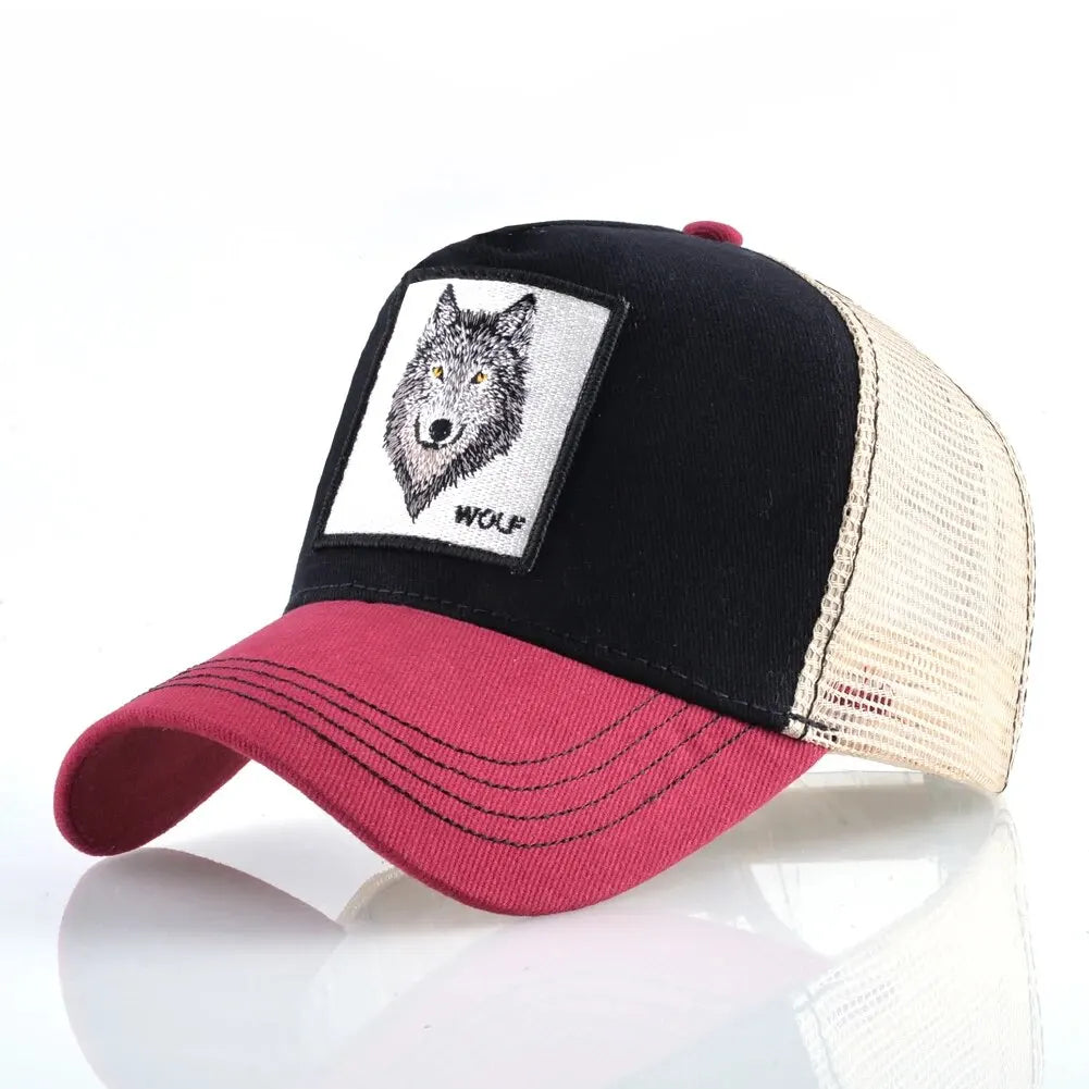 Wolf Patch Trucker Cap