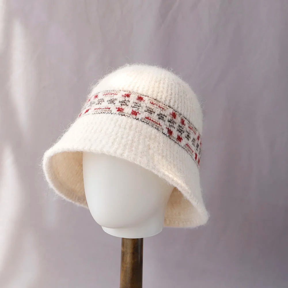 Vintage Wool Foldable Winter Bucket Hat