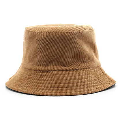 Corduroy Bucket Hat For Women Men New