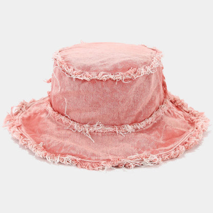 Vintage Washed Denim Bucket Hat