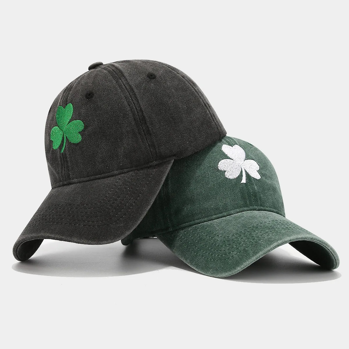 Irish Green Clover Embroidered Baseball Cap