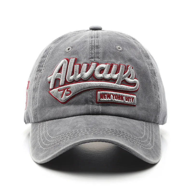 Always 3D Embroidery Vintage Baseball Cap