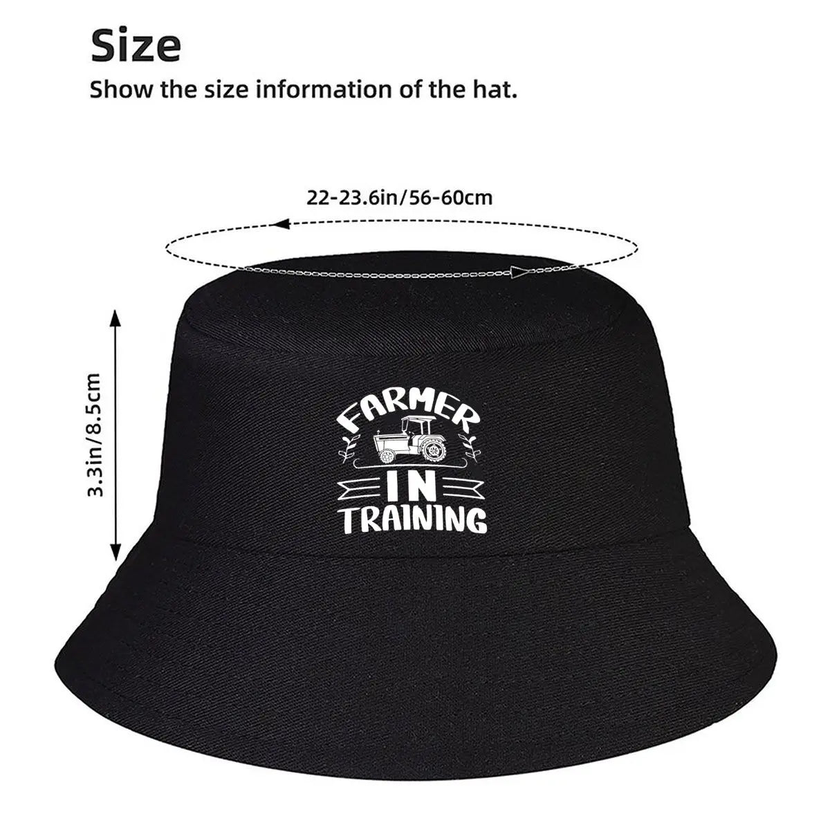 Farmer In Training Tractor Pattern Bucket Hat