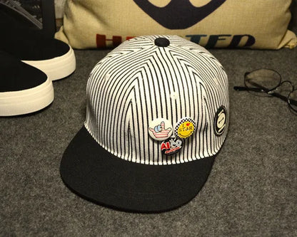 Kids Korean Style Street Hip Hop Snapback Cap