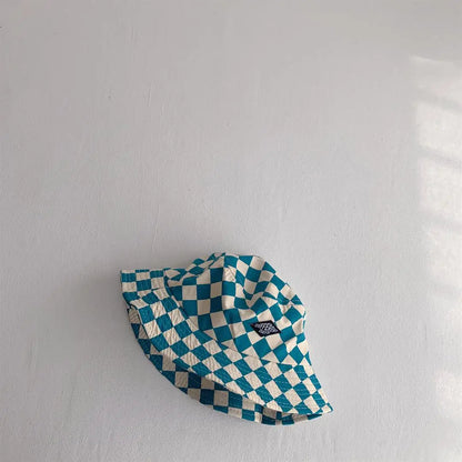Checkerboard Plaid Kids Bucket Hat