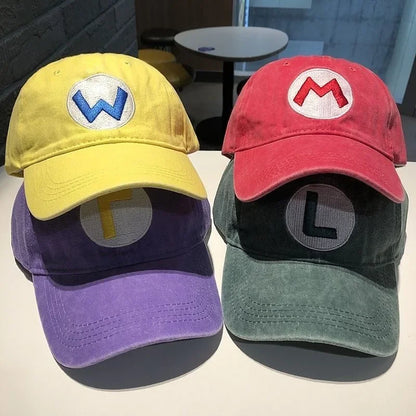 New Unisex Washed Cotton Cap Letter Embroidery Baseball Cap