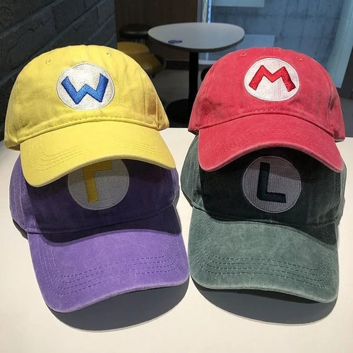 New Unisex Washed Cotton Cap Letter Embroidery Baseball Cap
