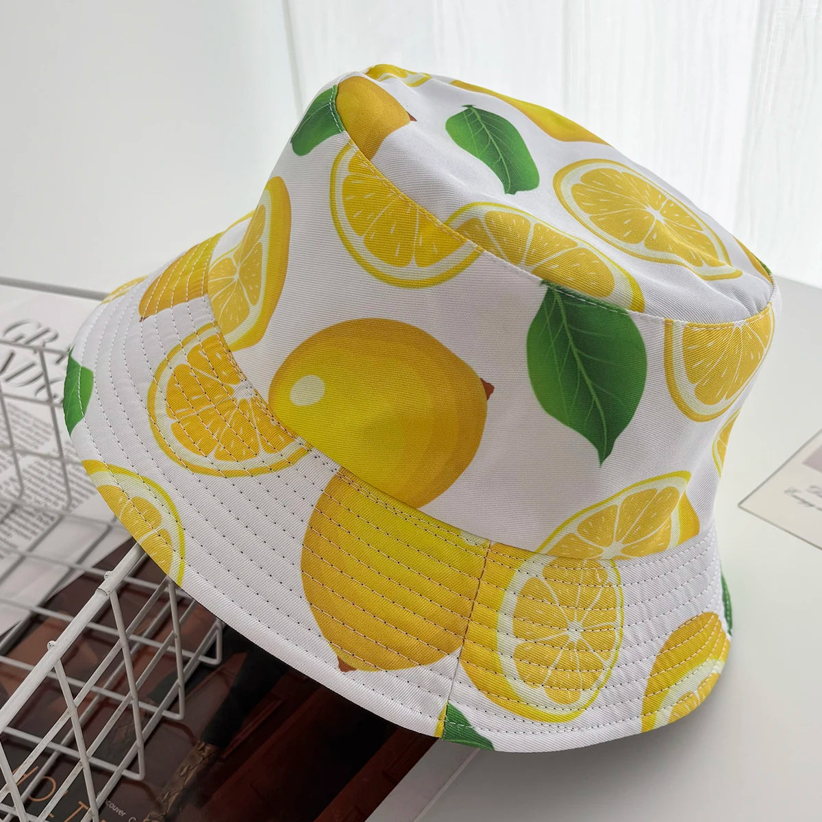 Unisex Vintage Cartoon Print Bucket Hat
