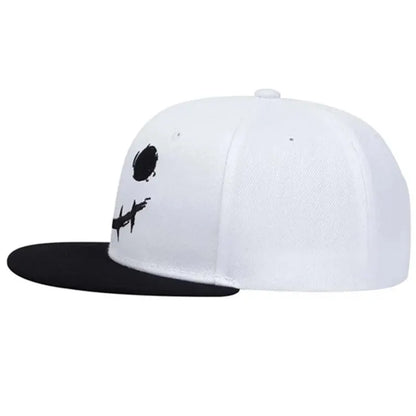 Unisex XO Smiling Face Embroidery Hip-hop Hats