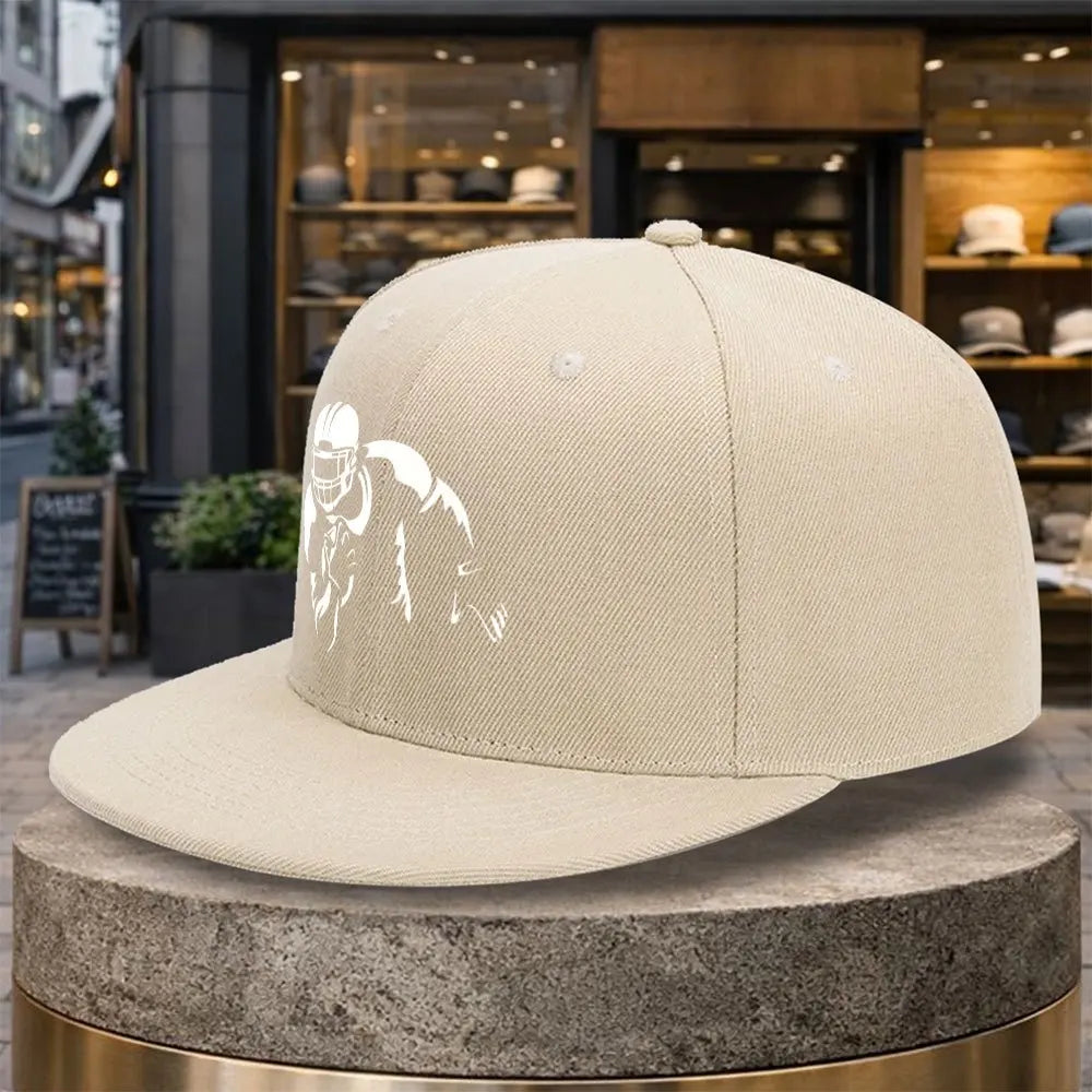 American Football Player Print Outdoor Snapback Cap