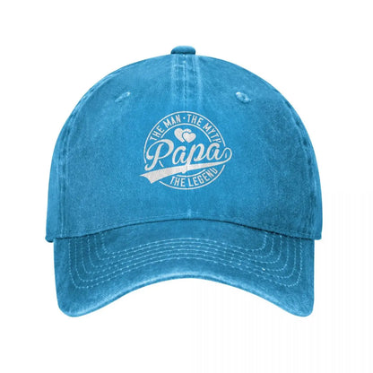 The Man The Myth Papa Legend Baseball Cap