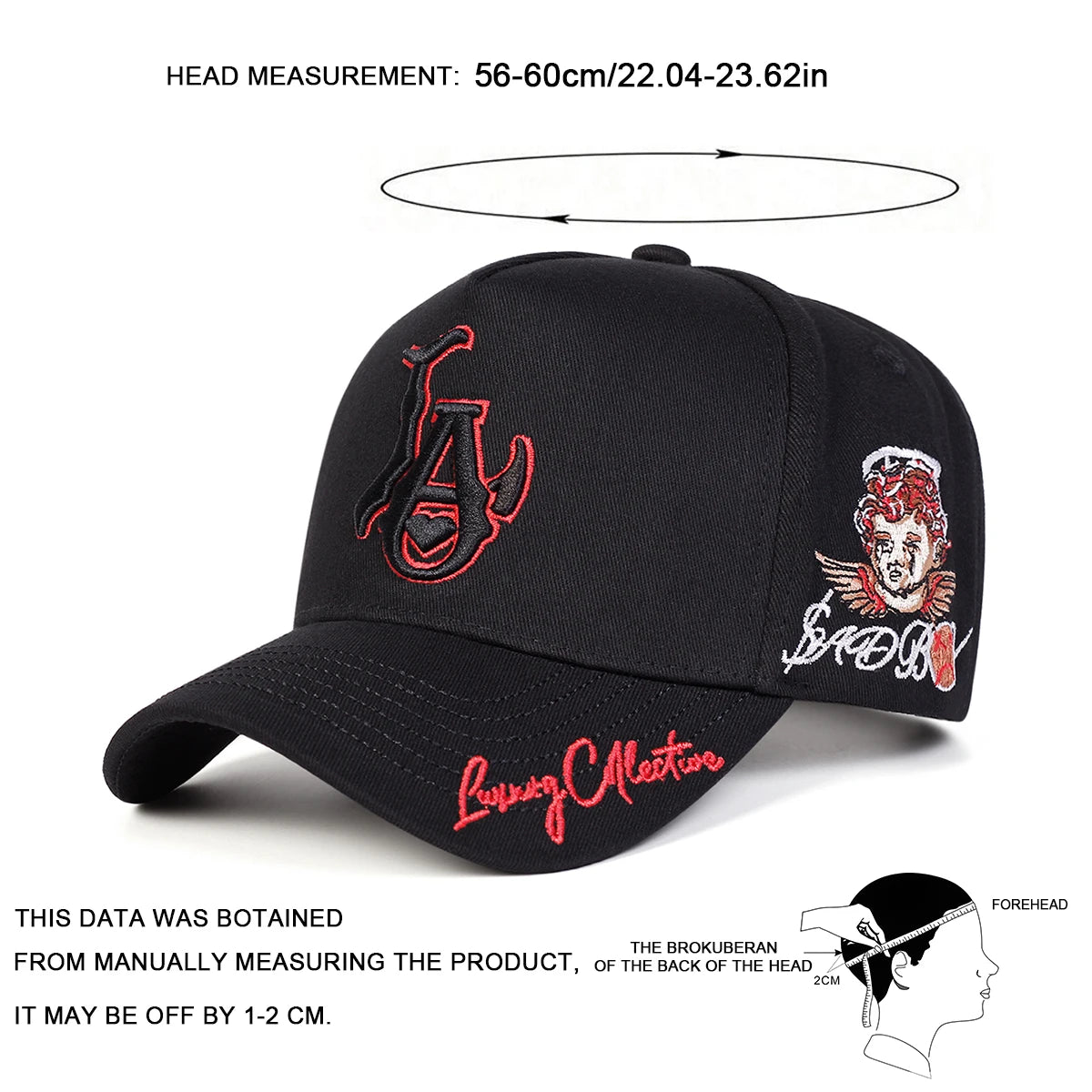 Unisex LA Love Embroidered Adjustable Baseball Cap